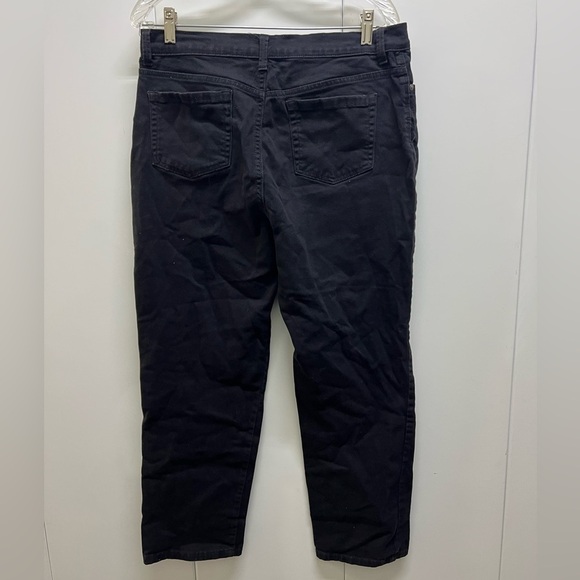 Like New Gloria Vanderbilt Black Straight Leg Jeans with Pockets - Picture 2 of 3